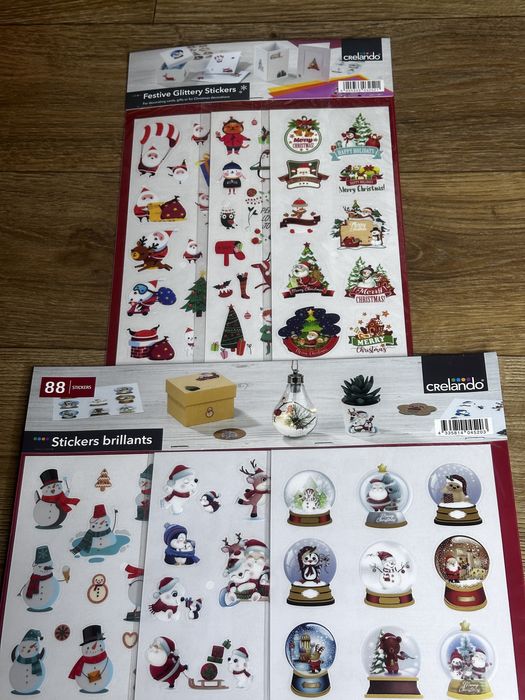 Новорічні наліпки декор Новий Рік Вікна прикраси дизайн