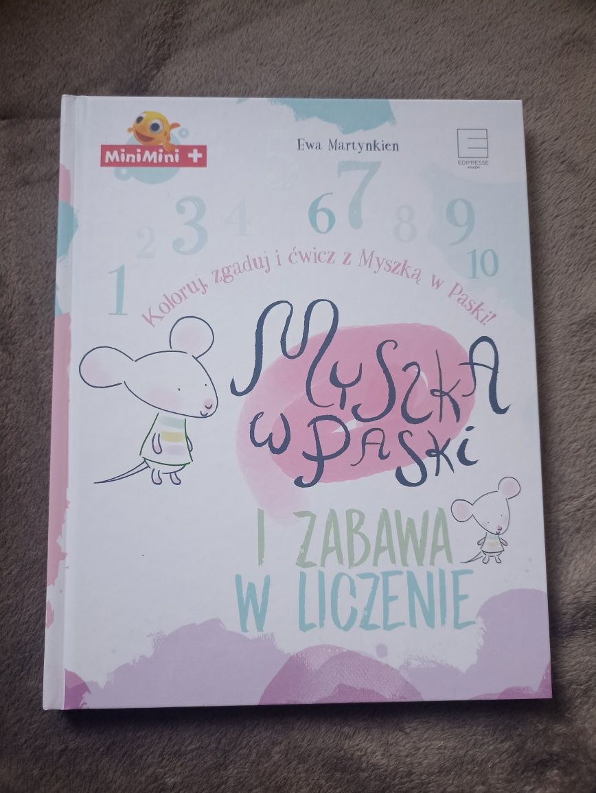 Książka edukacyjna "Myszka w paski i zabawa w liczenie" MiniMini+