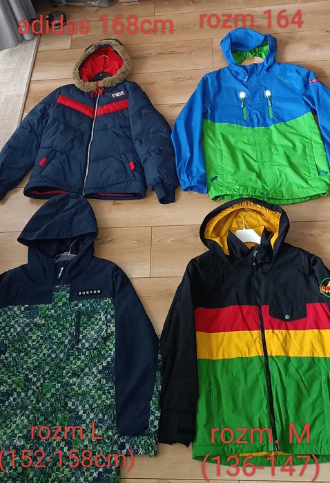 Kurtki chłopięce różne rozmiary