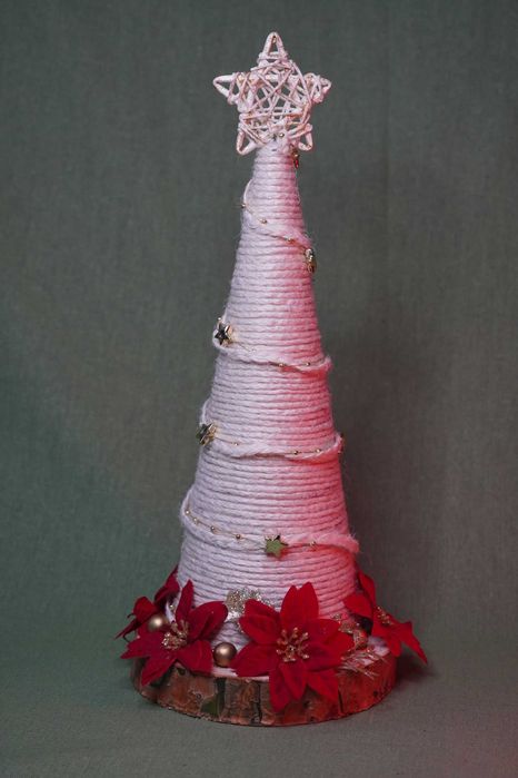 Mała choinka ozdoba świąteczna święta Boże Narodzenie handmade