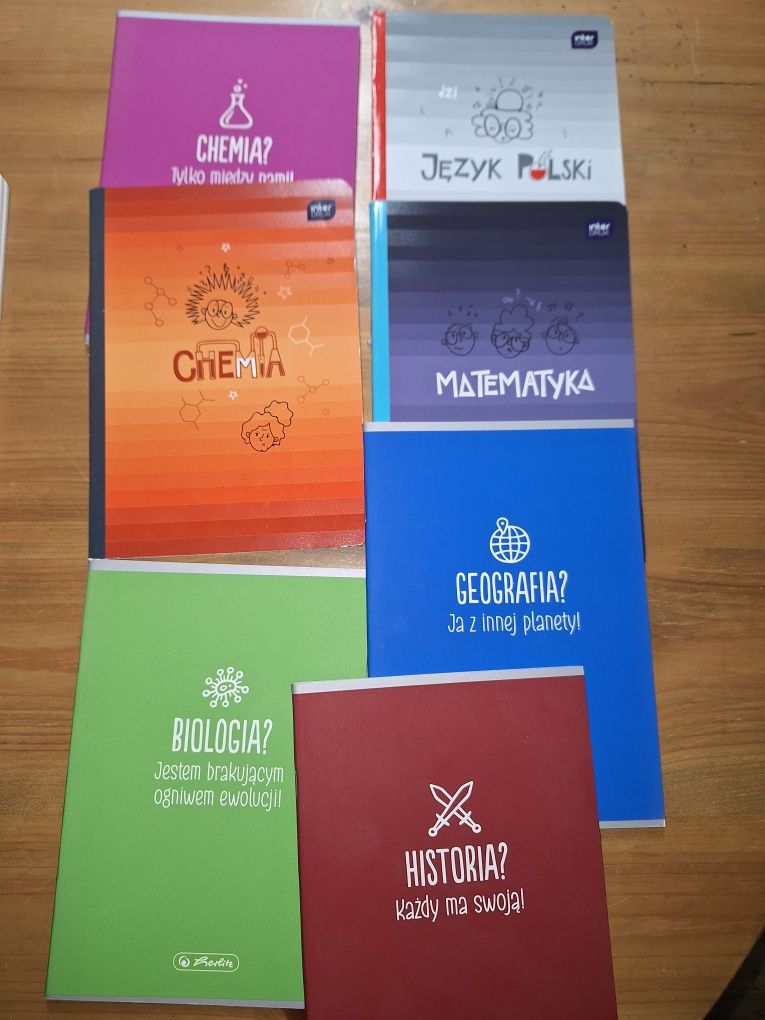 Zeszty szkolne nowe