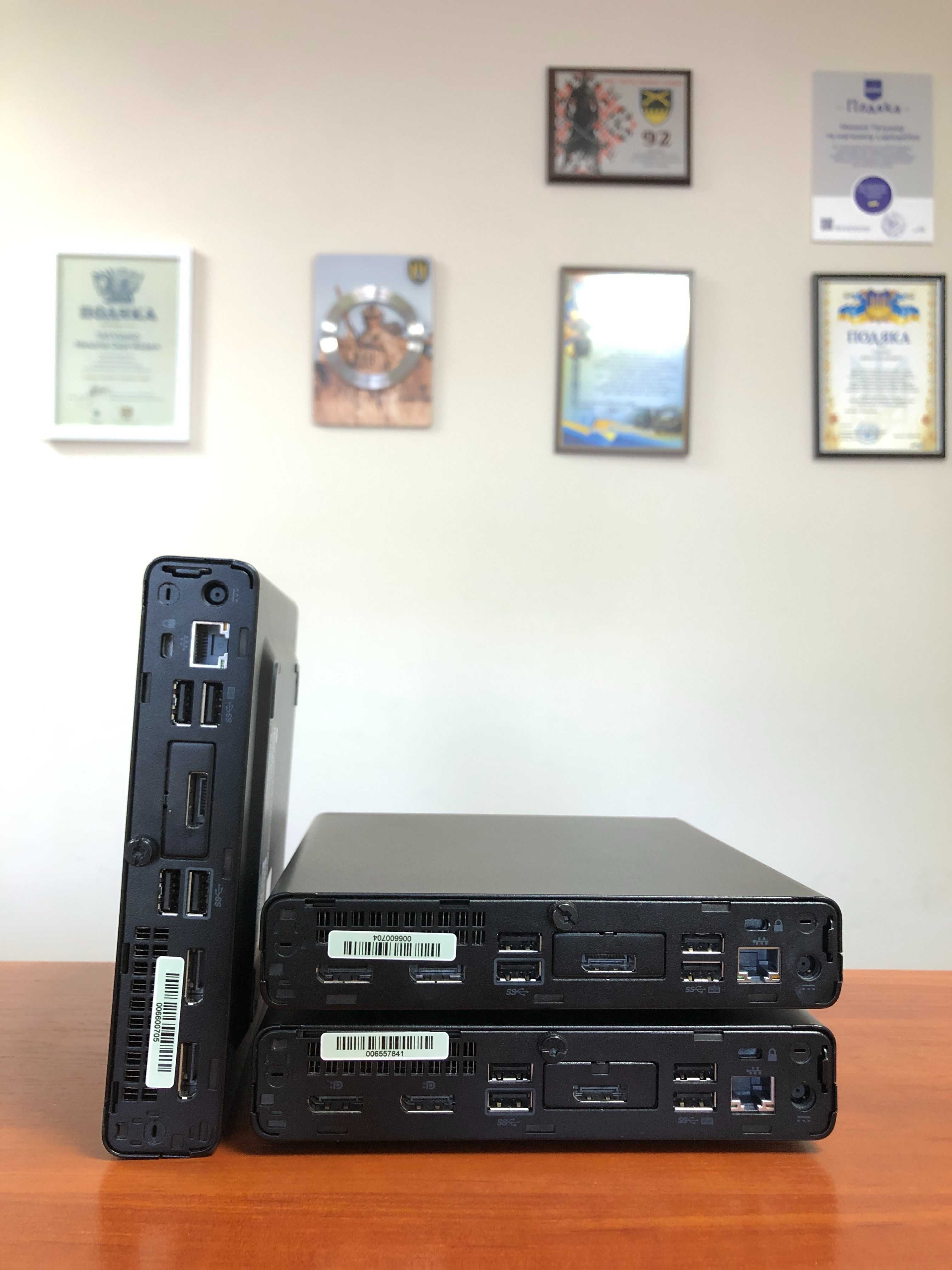 Міні-ПК HP EliteDesk 800 G4/USFF/i5-8400T/16GB DDR4/256GB M2/6 ядер