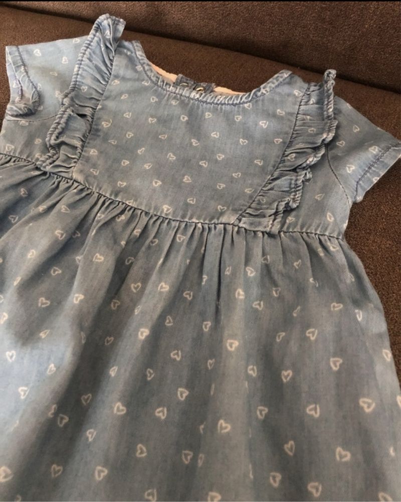 Sukienka a'la jeans serduszka InExtenso 80