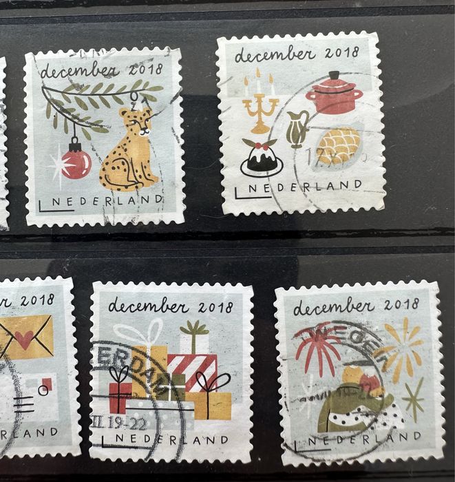 Selos de Natal Holanda 2018 - Serie Completa