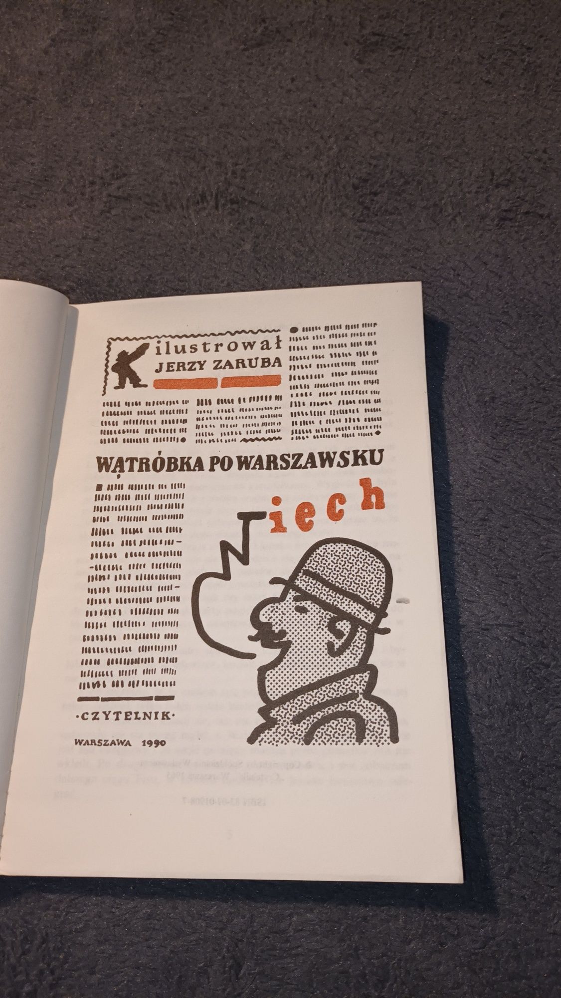 Książka,,Wątróbka po warszawsku"