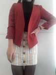 Blazer cor tijolo