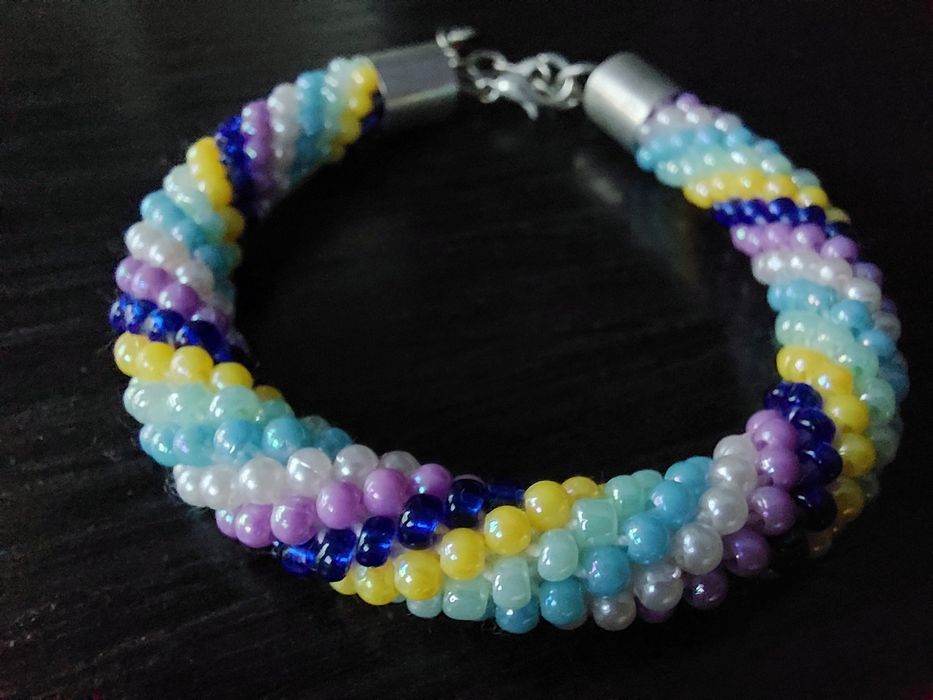 Bransoletka handmade metoda szydełkowa