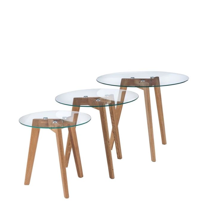 Zestaw 3 stolików kawowych