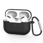 Etui do AirPods Pro silikonowy miękki pokrowiec na słuchawki + brelok