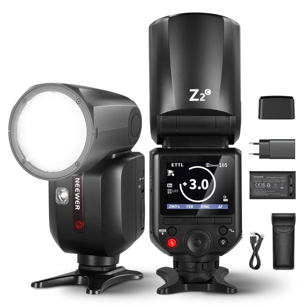 NEEWER Z2-C 2,4G TTL Flash Speedlite de cabeça redonda para Canon NOVO