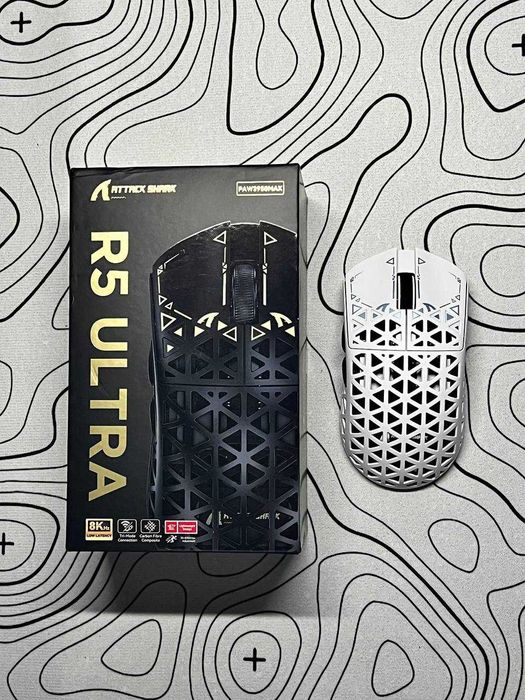 Atack Shark R5 Ultra | 8к | Карбон | Безпровідна