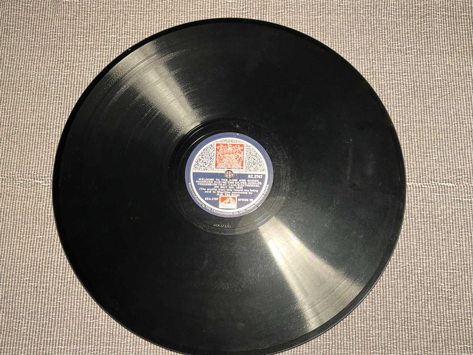 1935 HM King George V and Queen Silver Jubilee 12" HMV RC.2747