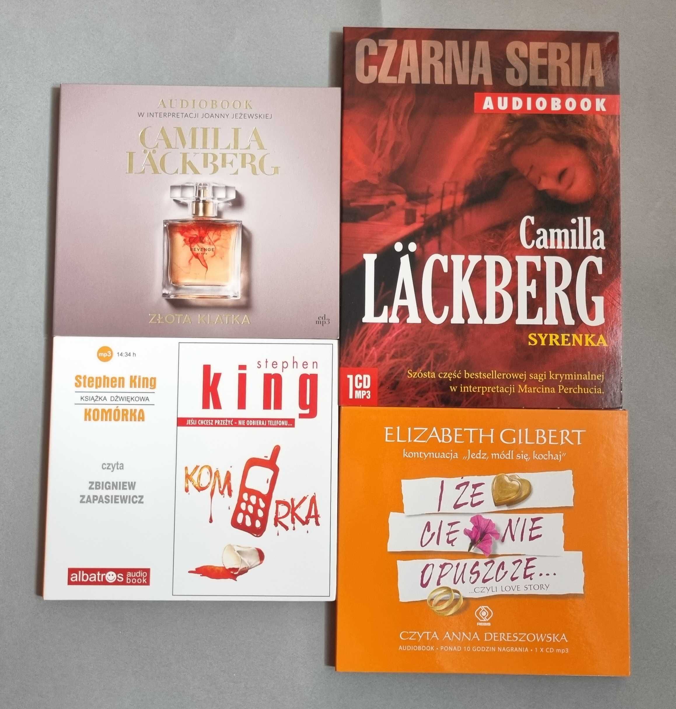 Audiobooki Bonda, Lackberg, King, Tokarczuk Pakiet