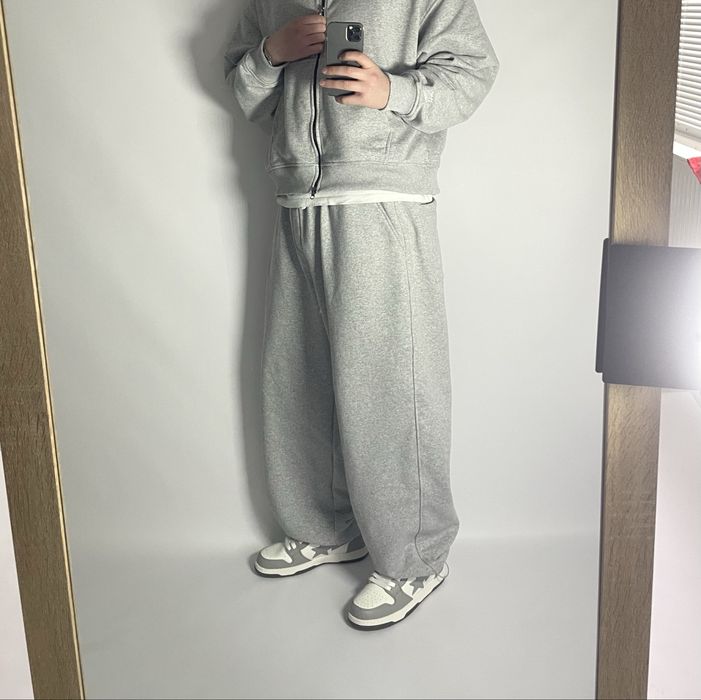 Широкі сірі спортивні штани M40 BAGGY SWEATPANTS широкие спортивки
