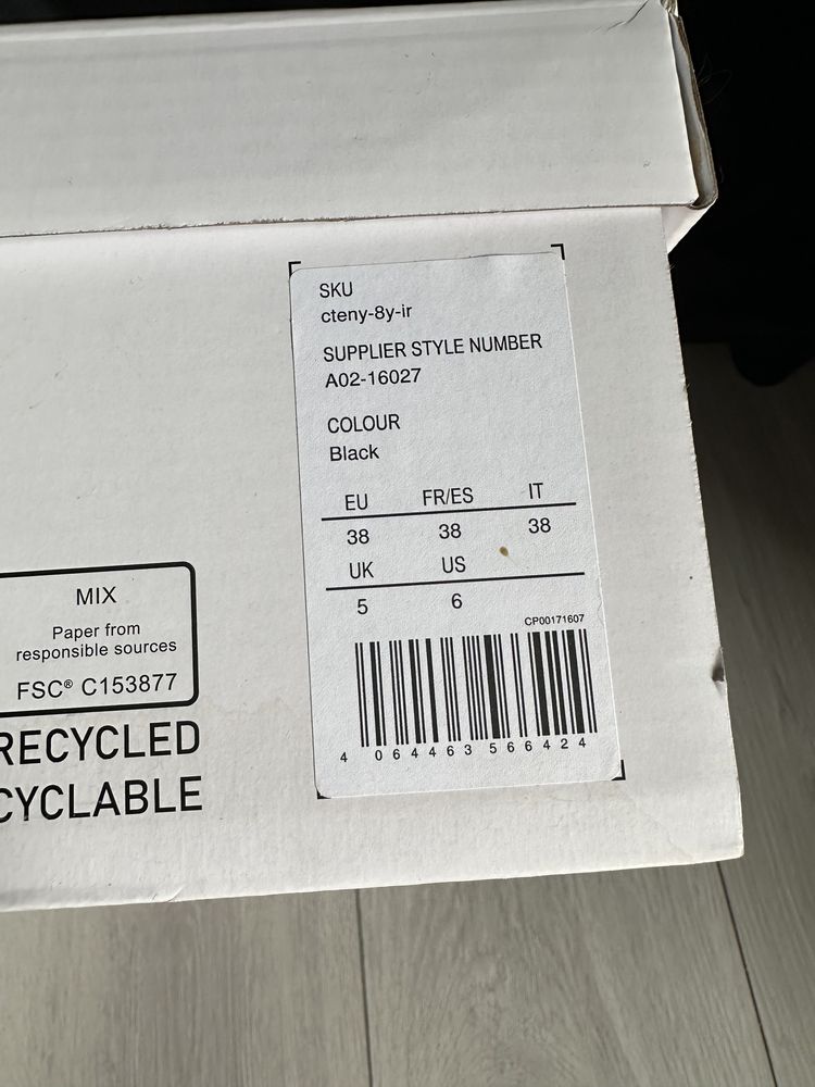 Yourturn botki sznurowane łańcuch 38 buty czarne traktory zalando