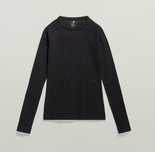 G-Star Women's Slim Rib Top Czarny Roz. L