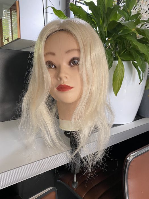 Toper monotop wig peruka dopinka treska włosy naturalne 45 cm