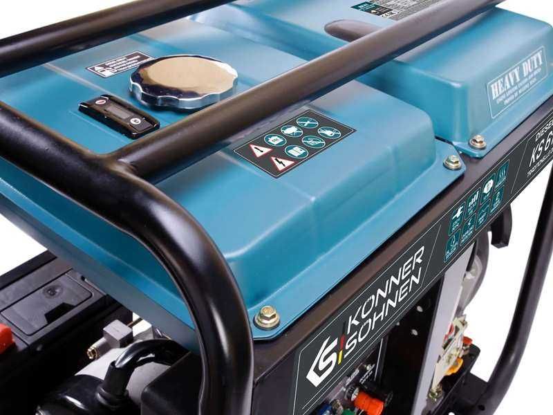 Agregat prądotwórczy KÖNNER & SÖHNEN KS-6100HDE DIESEL AVR 230V 5,5 kW