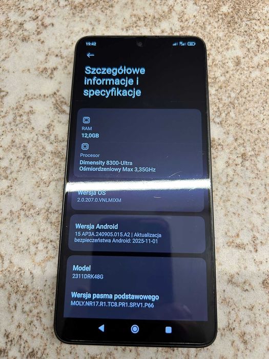 Poco x6 pro 12/512 żółty