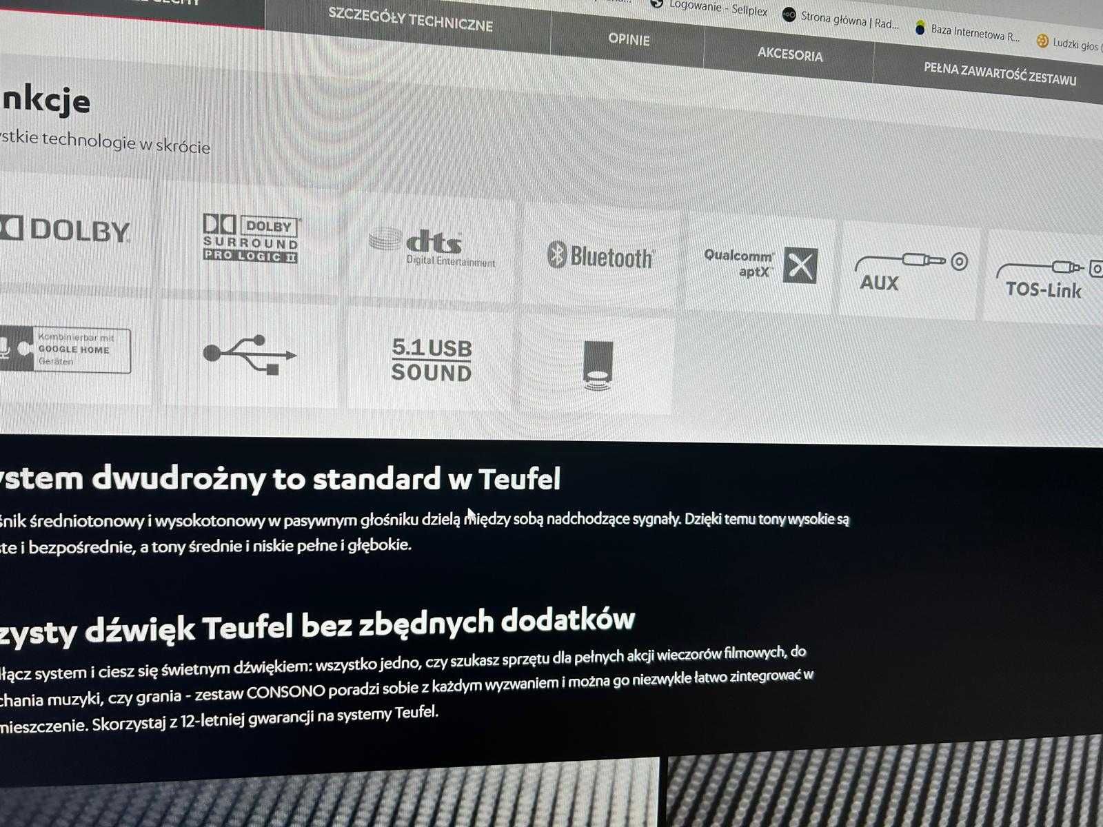Teufel CONCEPT E 450 Digital "5.1-Set" olbrzym sub uchwyty w cenie