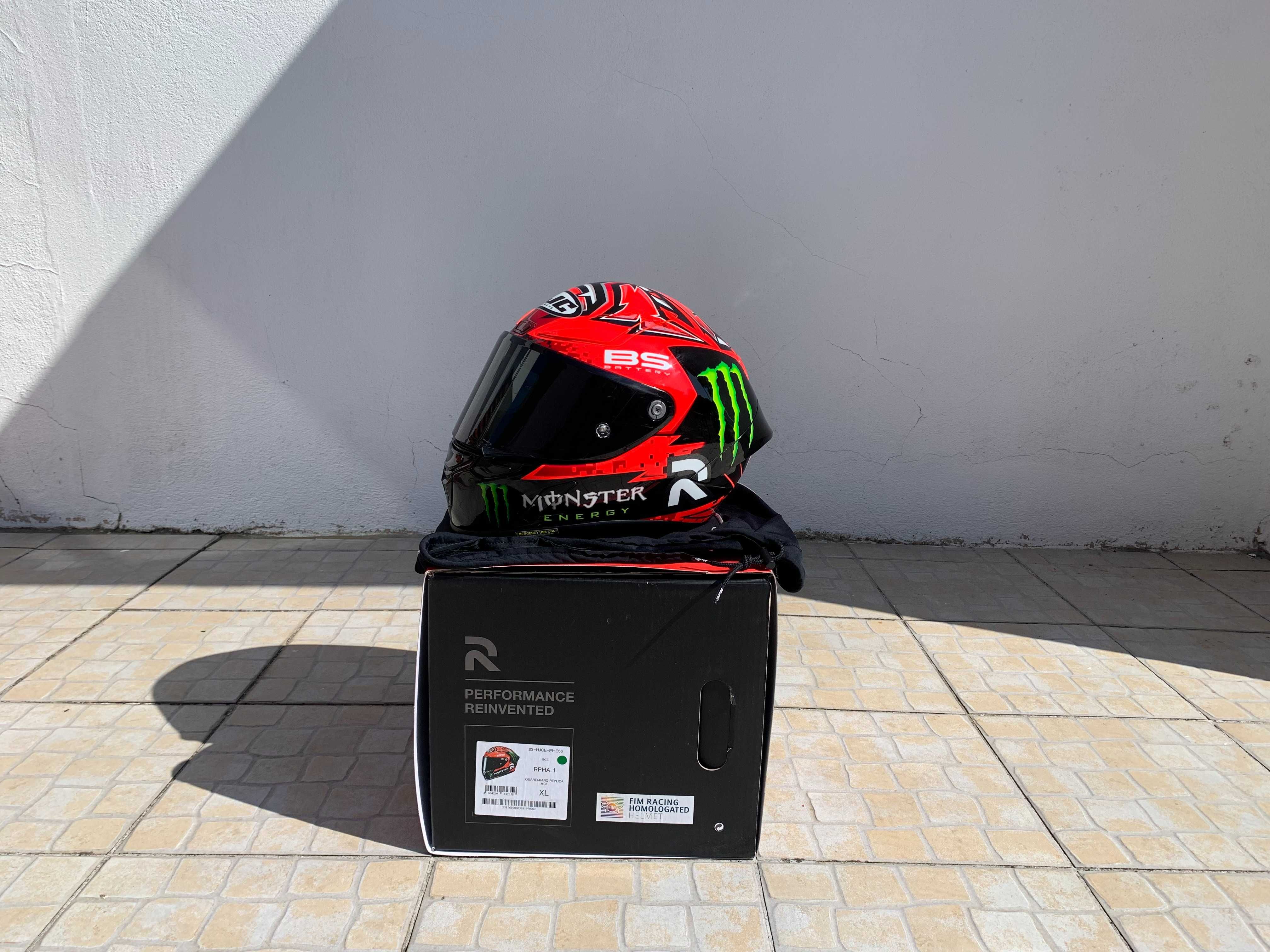 Capacete RPHA 1 Monster Quartararo Replica II MC1 - Tamanho XL