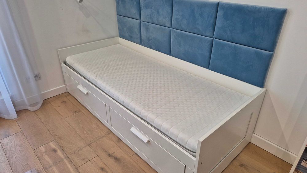 Funkcjonalne łóżko rozsuwane IKEA BRIMNES + 2 Materace. Okazja!