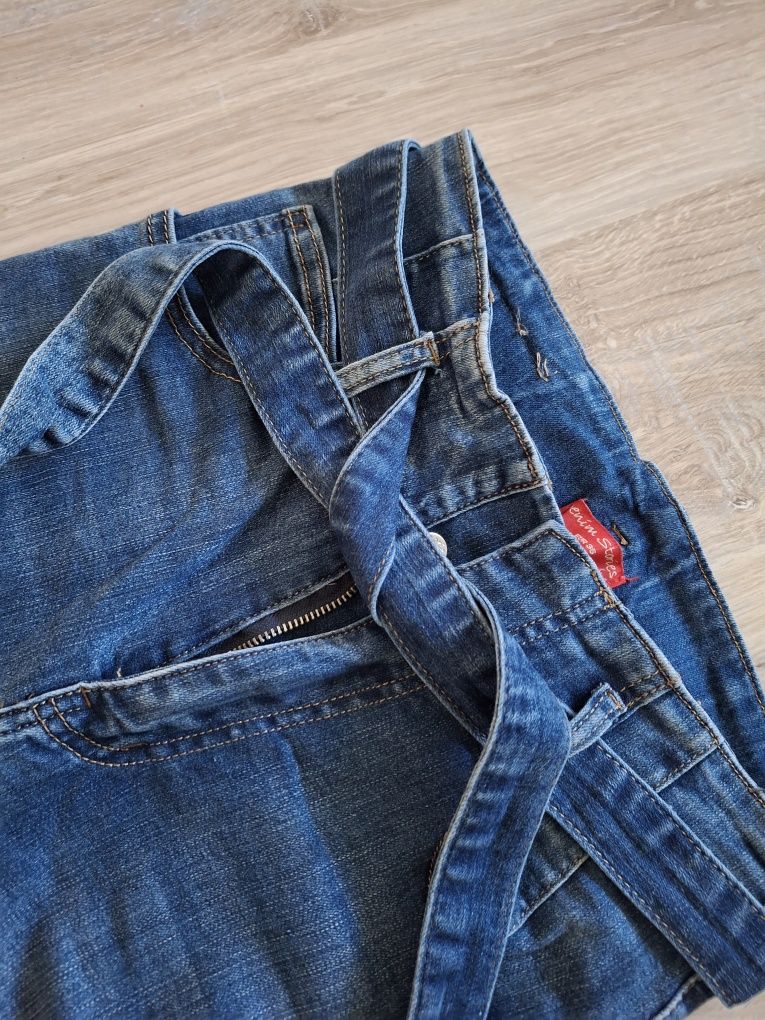 Spodnie dżinsowe rurki S 36 wysoki stan pasek