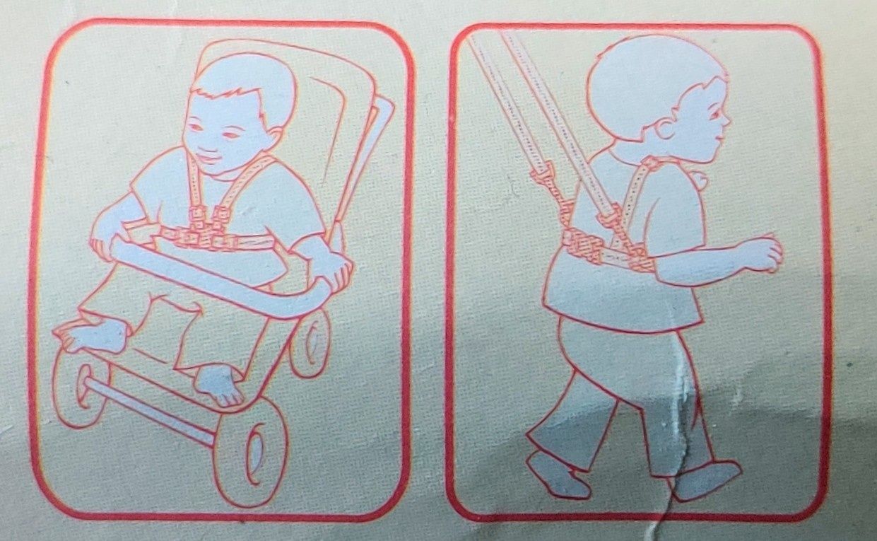 Szelki do wózka od 6 mies. do 4 lat, mocne klamry!