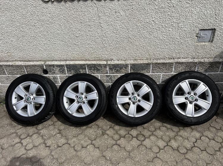 Оригінальні дискі з гумою Skoda Octavia A5 5*112. Дискі Skoda,VAG