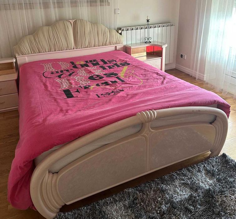 Conjunto Mobília de Quarto Rosa