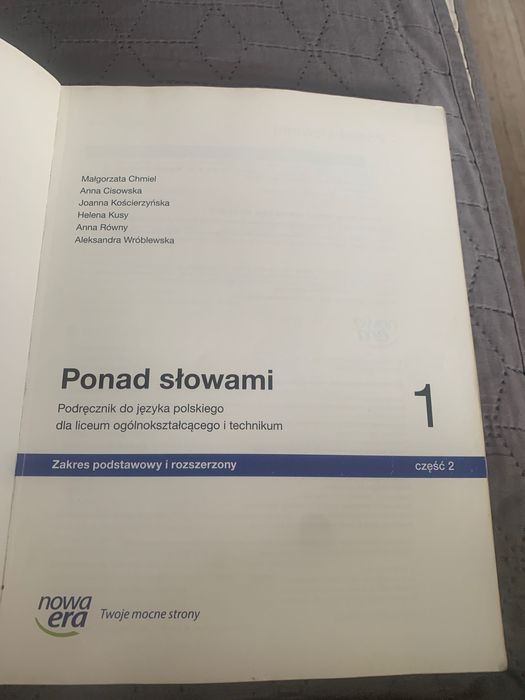 Podręcznik Ponad słowami 1