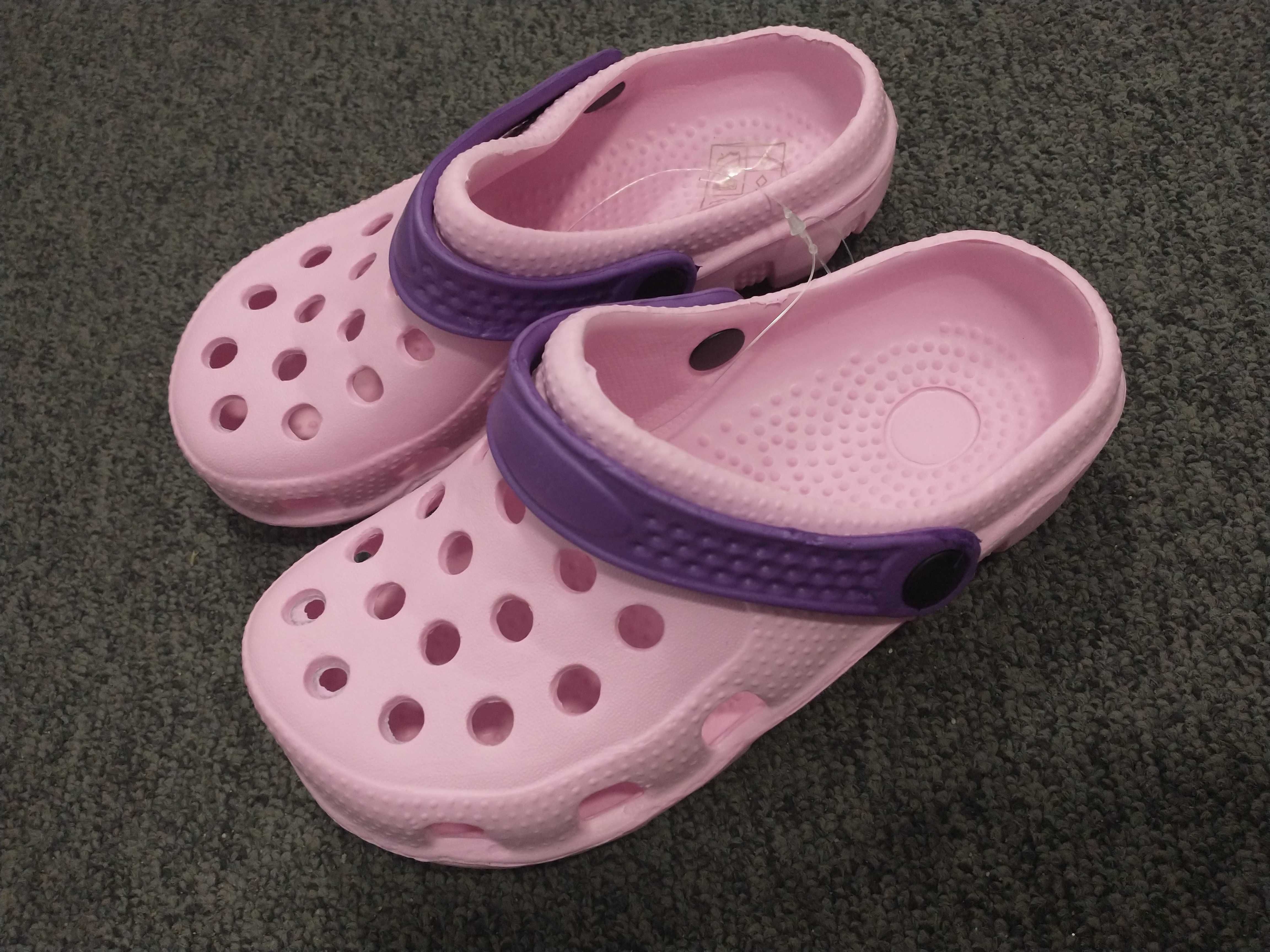 20cm kroksy dziewczęce klapki piankowe buty ogrodowe basen prysznic 32