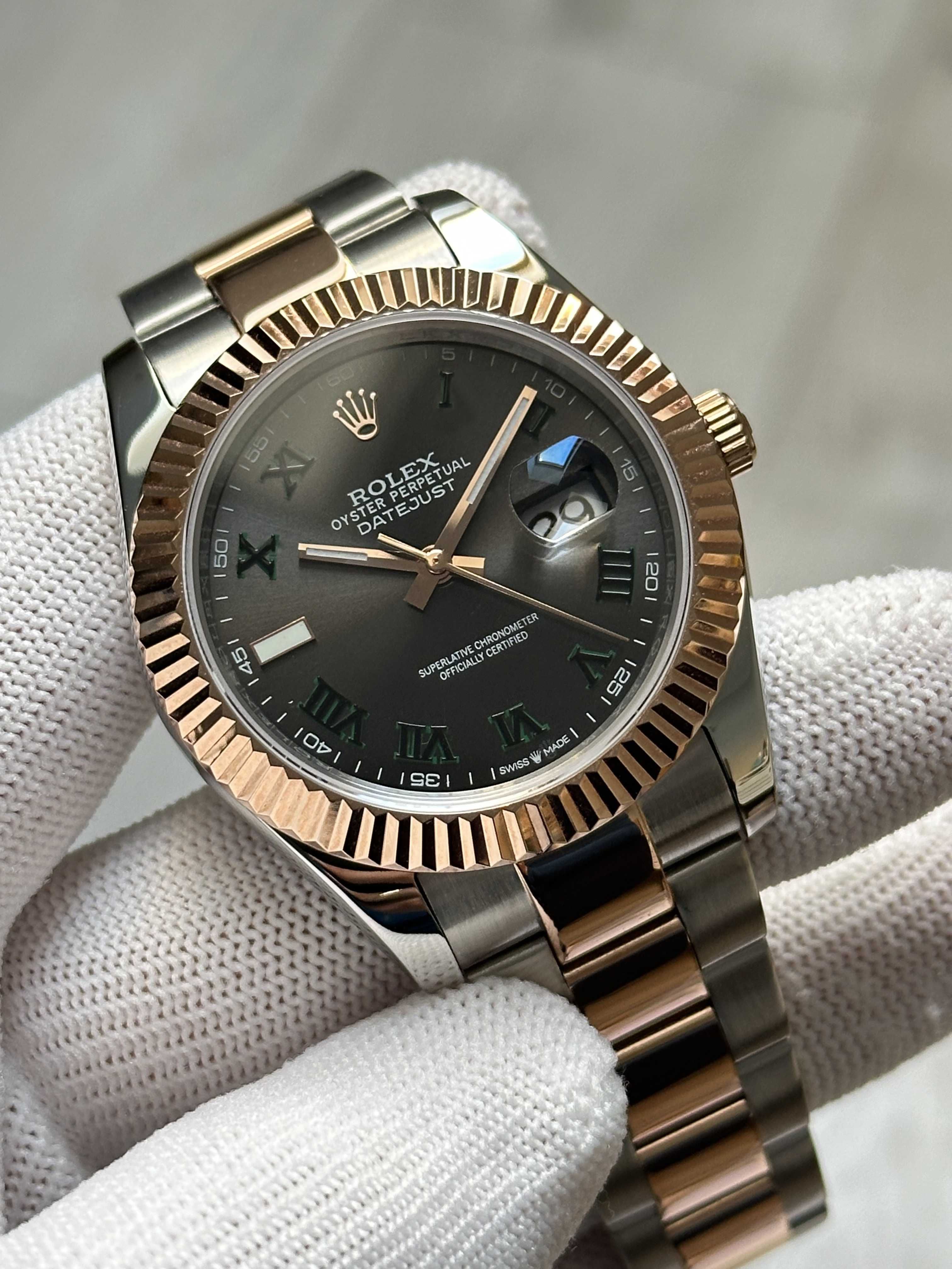 Швейцарские часы Rolex Datejust Wimbledon Gold. Эксклюзивные