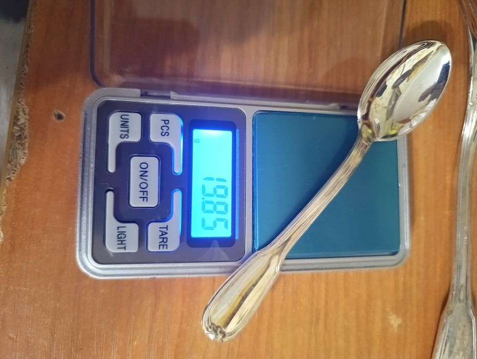 Посріблений набір столових приборів