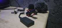 Adapter mikrofonowy GoPro + mikrofon SAIREN VM-Q1 + akcesoria