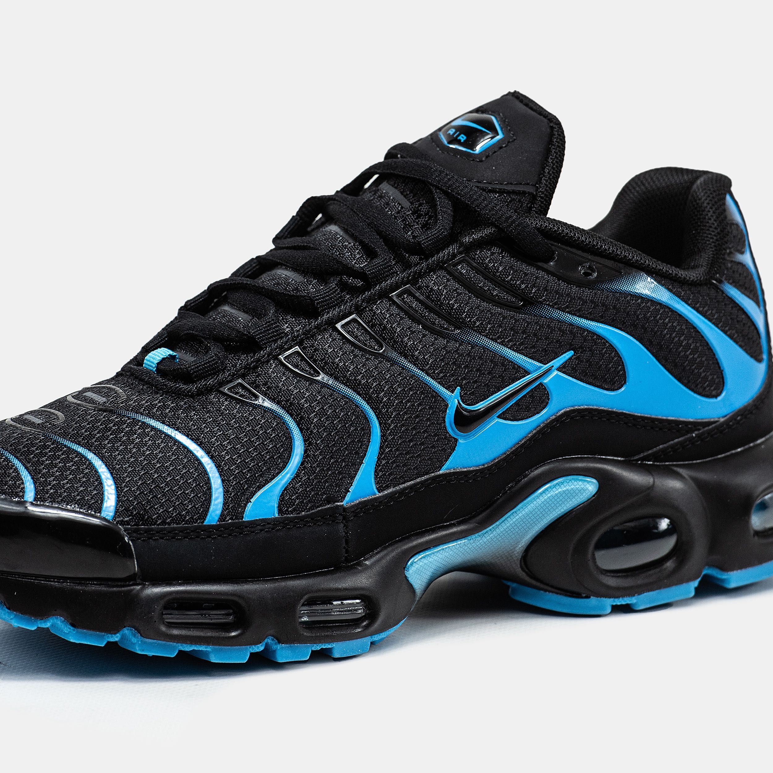 Мужские кроссовки Nike Air Max Tn Plus black&blue. Размеры 40-46