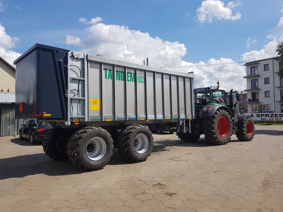 Przyczepa technologiczna z układem wypychającym Tandem - netto 198 tyś