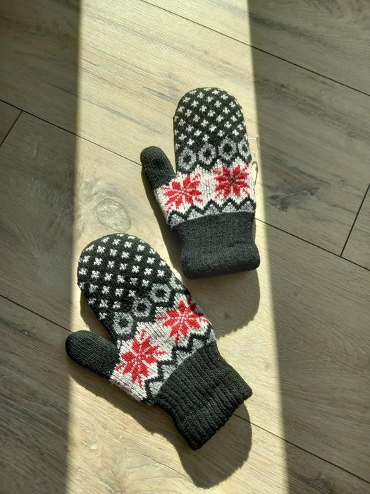 Rękawiczki zimowe żakard