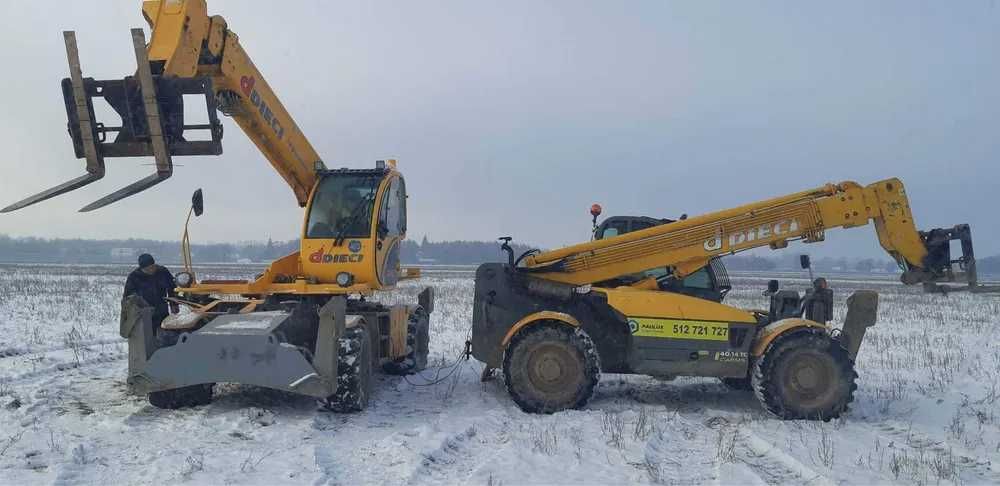 Usługa i Wynajem ładowarki teleskopowej Manitka Dieci ManitouMerlo JCB