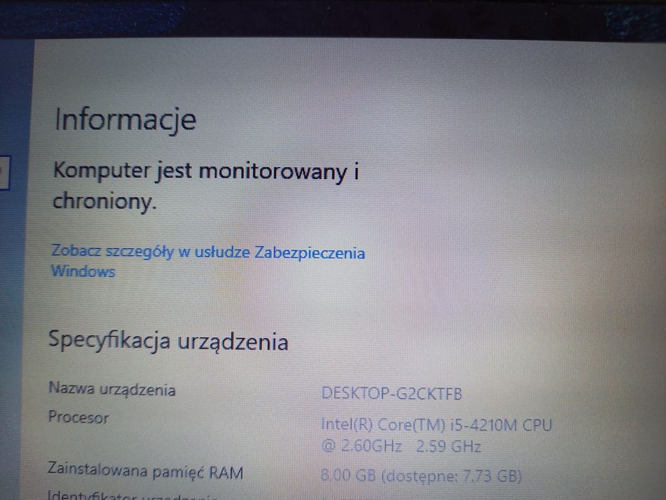 Komputer przenośny lenovo l440 laptop