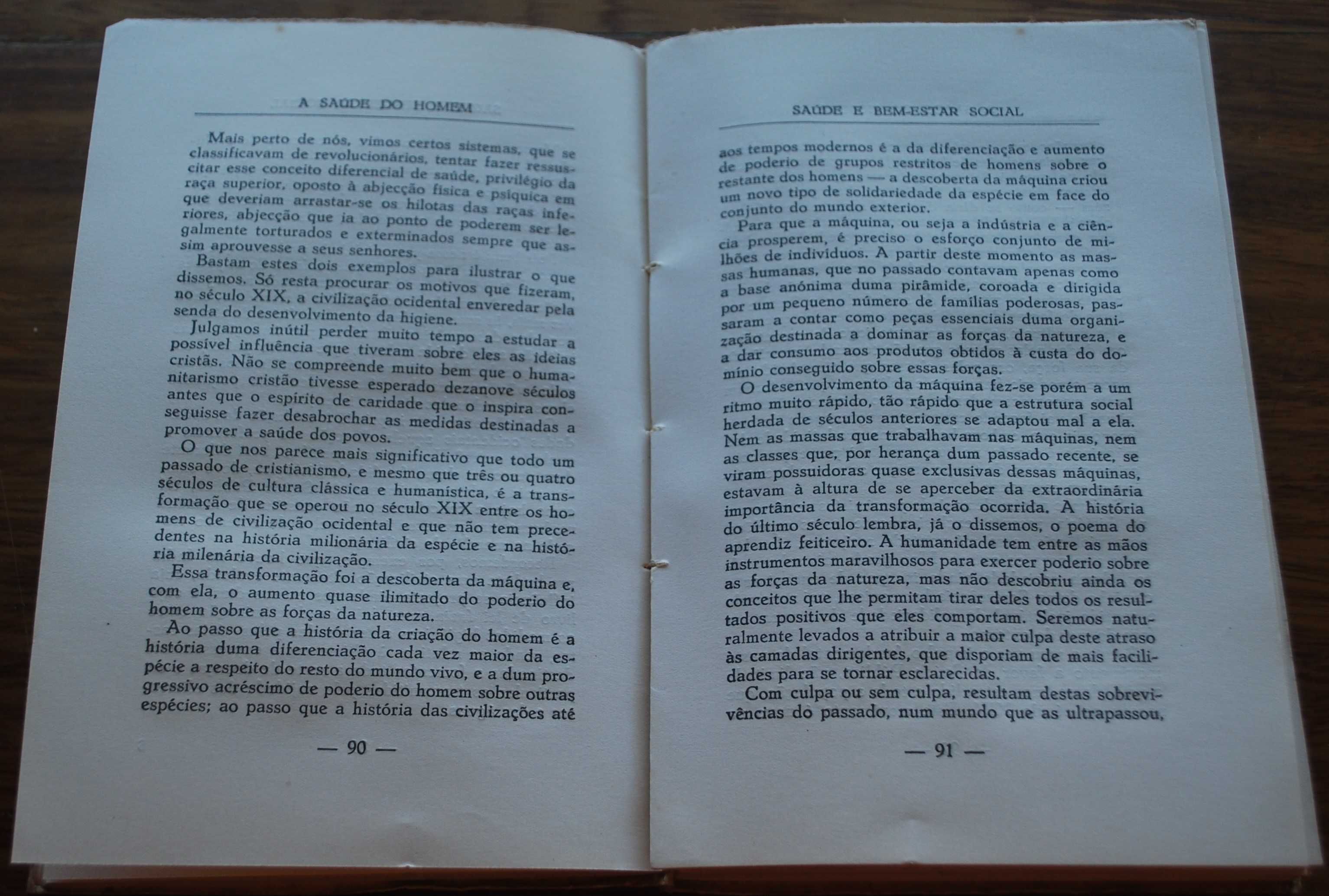 A Saúde do Homem (Sondagens e Interrogações) de J. A. M. de Loureiro