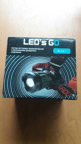 Налобний ліхтар LED's GO