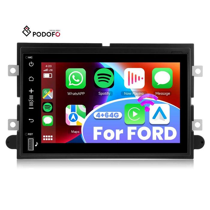 RÁDIO ANDROID 13 FORD F150 (4/64GB) 7" | Wireless CarPlay/Android Auto