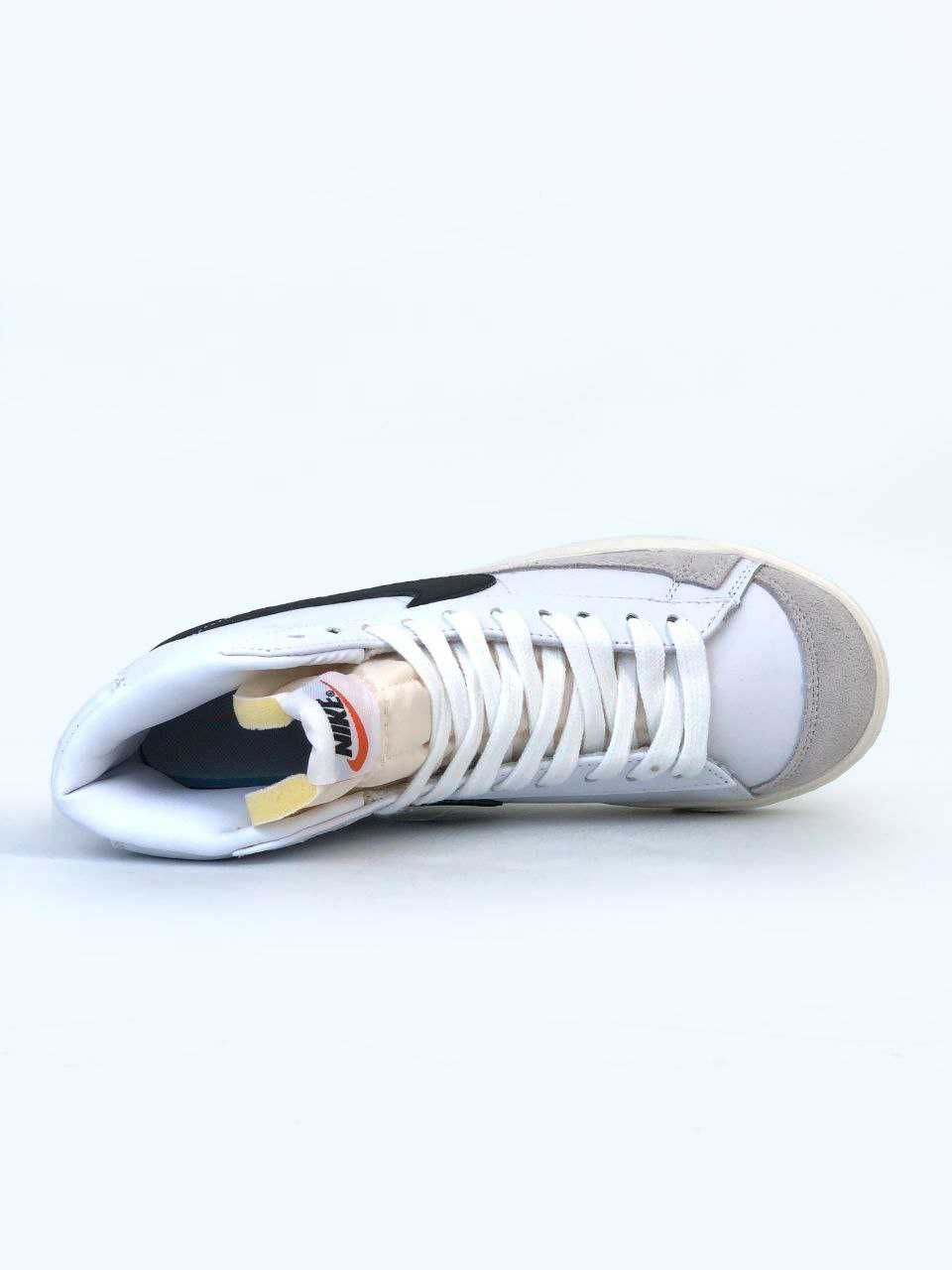 Чоловічі кросівки Nike Blazer Mid білий з чорним 7594 ХІТ