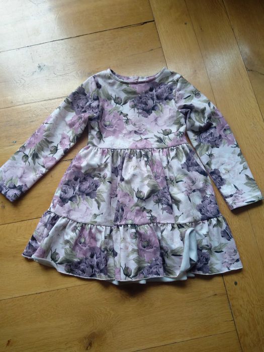 Sukienka 110 Boho kwiaty