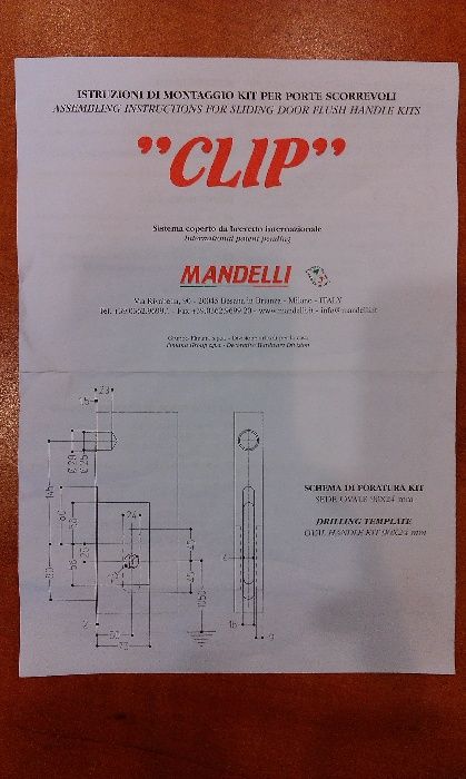 Дверные ручки «Mandelli» оригинальные фирмы mondelli Италия.