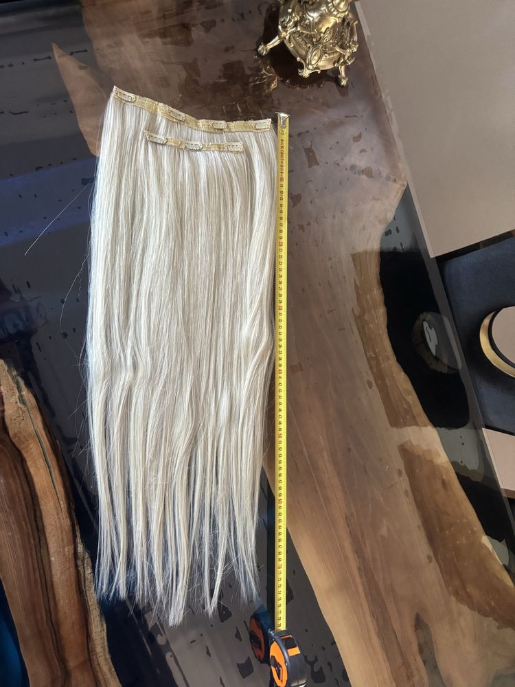 Wlosy 2 geste tasmy clip in 70 cm nowe
