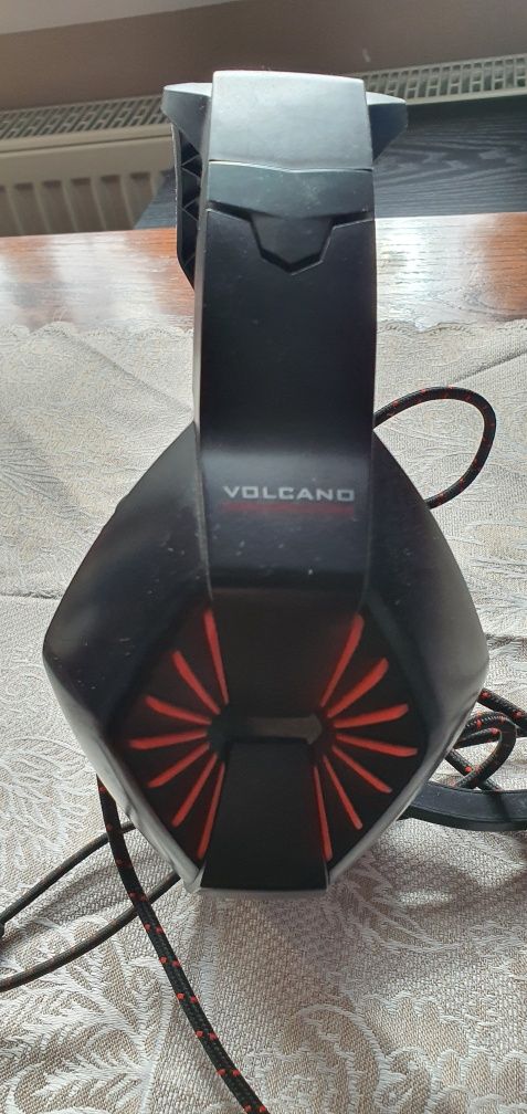 Słuchawki VOLCANO mikrofon Ledy