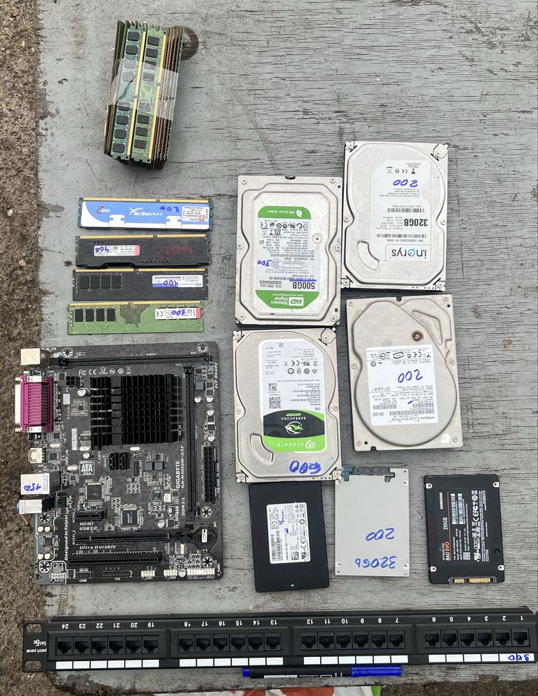 Комплектующие к ПК ОЗУ ddr 2 3 4 жесткий диск