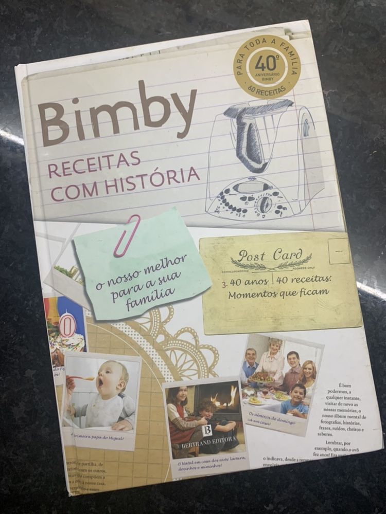 Livro Bimby receitas com historia